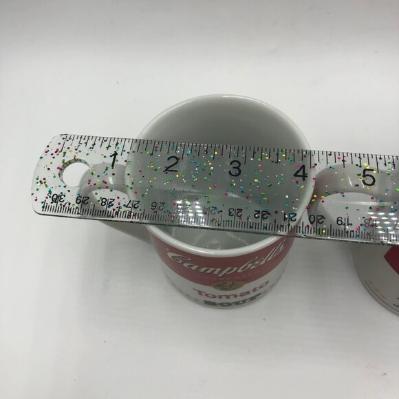 Vtg 1994 Set 2 Campbells Condensed Tomato Soup Ceramic Mugs 125th Anniversary - Picture 10 of 12